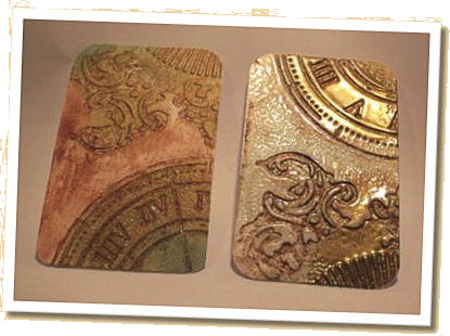 Ormolu and Enamel: artist trading cards by Angela Deasy