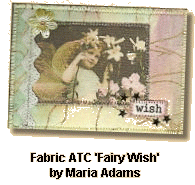 Fabric ATC 'Fairy Wish' by Maria Adams